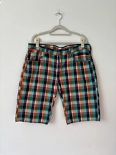 Levi's Herren Shorts Mehrfarbig Kariert 504 Regular Fit W38 Baumwolle Freizeit