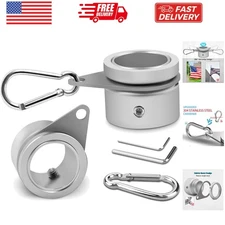 Flag Pole Rings, Aluminum Alloy Flagpole Rings 360° Rotating Anti Wrap Mounti...