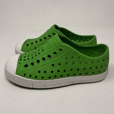 Native Toddler Jefferson Slip on Water Shoes Size C8 Green Summer Water Shoes