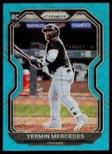 2021 Panini Prizm Yermin Mercedes 98 Teal Wave Prizm Chicago White Sox