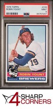 1976 TOPPS #316 ROBIN YOUNT BREWERS HOF PSA 9