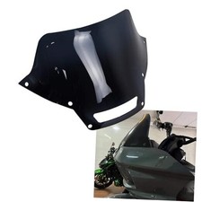 POWER JAMES 7.0 Inch Tall Black Ink Blue PMMA Windshield PMMA Black-Blue