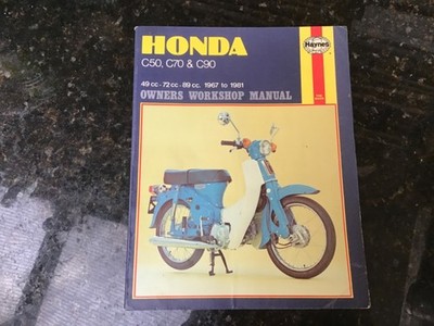Honda C50, C70 & C90 1967 bis 1981 Service Reparaturanleitung von Haynes