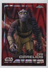 2024 Topps Chrome Star Wars Rebel Blaster Red RayWave Refractor Zeb Orrelios 2k3
