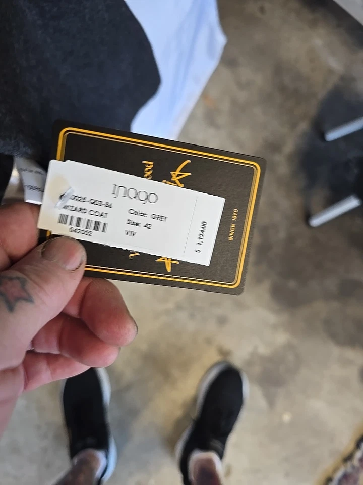 Vivian Westwood 复古 Tarten 长灰色羊毛大衣现代朋克新浪潮尺寸 42 意大利 — 第 4/4 张图片