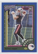 2022 Panini Classics Rookies Timeless Tributes Light Blue /125 Bailey Zappe 2qw