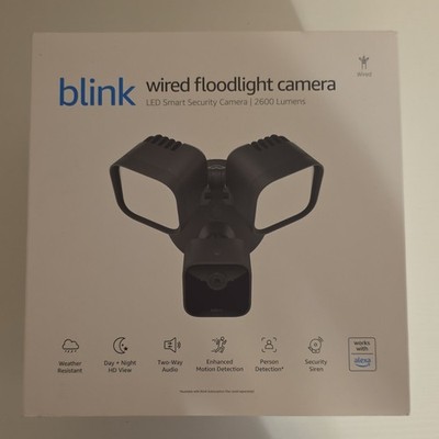 Blink - Wired Floodlight Camera - Smart security camera, 2600 lumens, HD live...