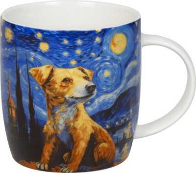 KÖNITZ 1172752919 Becher Arty Animals - Van Gogh's Dog 400 ml aus Bone China ...