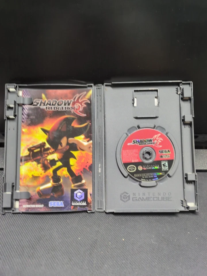 Shadow The Hedgehog (Nintendo Gamecube, 2005) CIB Etiqueta Negra  Foto 3 de 4