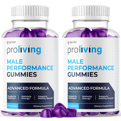 (2 Pack) Proliving Gummys Advanced Male Support Formula Pro Living 120 Gummies