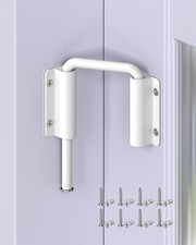 Multi-Angle Sliding Door Loop Lock, 90/180 Degree Aluminum Alloy Patio Lock Latc