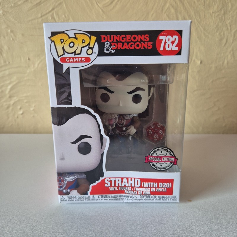 Strahd (With D20) D&D Vinyl Funko Pop Figure #782 - Special Edition