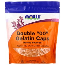 Double "00" Gelatin Caps, Approx. 750 Empty Gelatin Capsules
