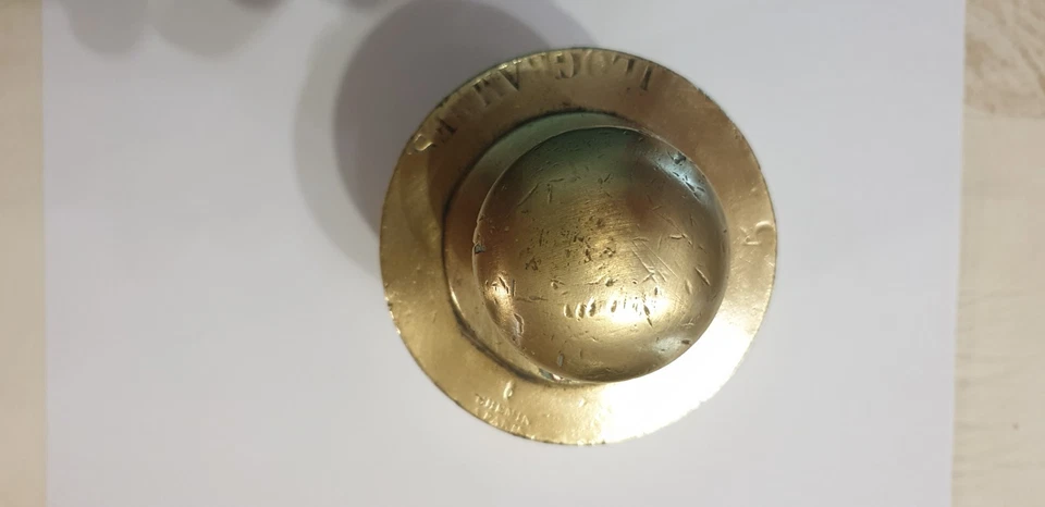 ANCIEN POIDS LAITON 5 KILOGS CHEMIN A PARIS XIX ème - Photo 2/4