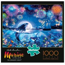 Buffalo Games - The Dramatic Night 1000 Piece Jigsaw Puzzle, 26.75"L X 19.75"W
