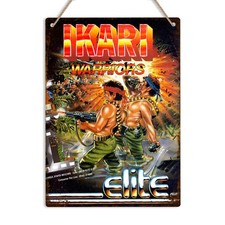 Ikari Warriors Metal Sign Wall Art Decor Retro Gaming Print Arcade Gamer Gift