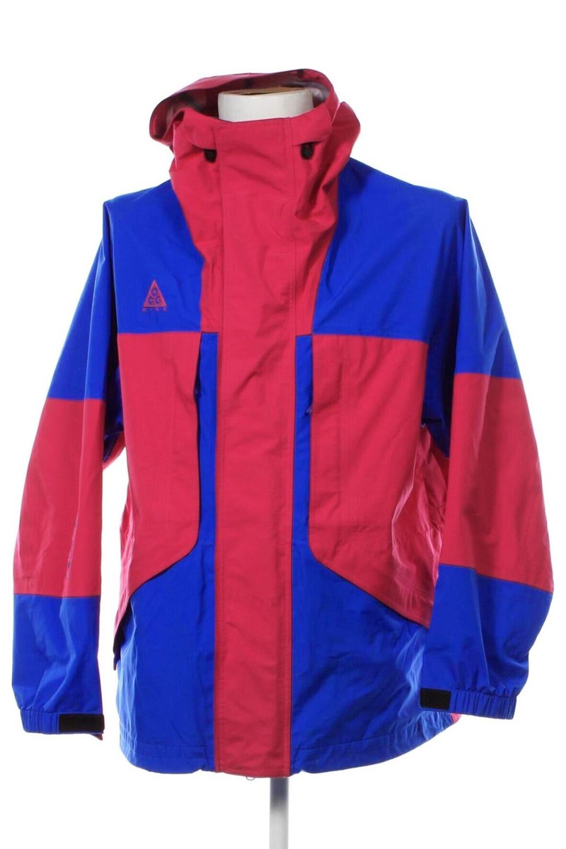 ジャケット・アウター 00s NIKE ACG wave pattern softshell JKT NEW Men's Nike ACG NRG Gore Tex Hooded Jacket BQ3445 666 Blue Rush