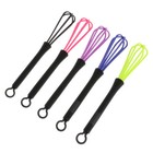 5-teiliges Schneebesen Set Aus Kunststoff - Mini Rührbesen Für Küche & Friseur - Mehrfarbig