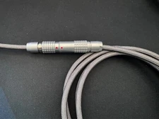 Custom USB-C Mechanical Keyboard Sleeved Slim Push/Pull Connector Cable - Silver