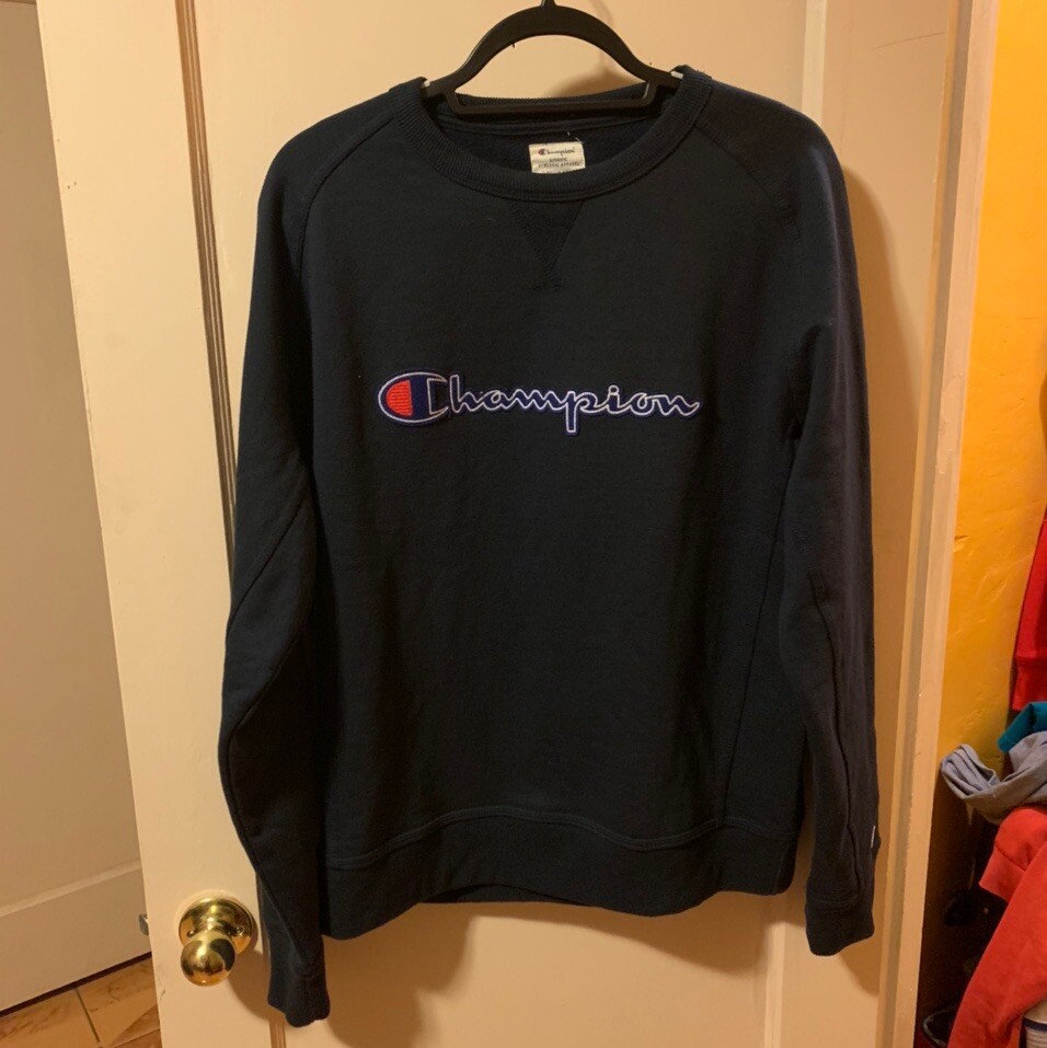 champion sweatshirt script logo