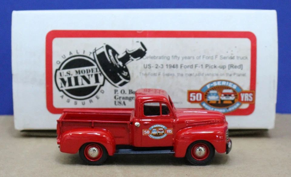 Camioneta Ford F-1 Brooklin modelo estadounidense como nueva US-2-3 1948 50th 1998 1:43 roja caja como nueva Foto 3 de 4