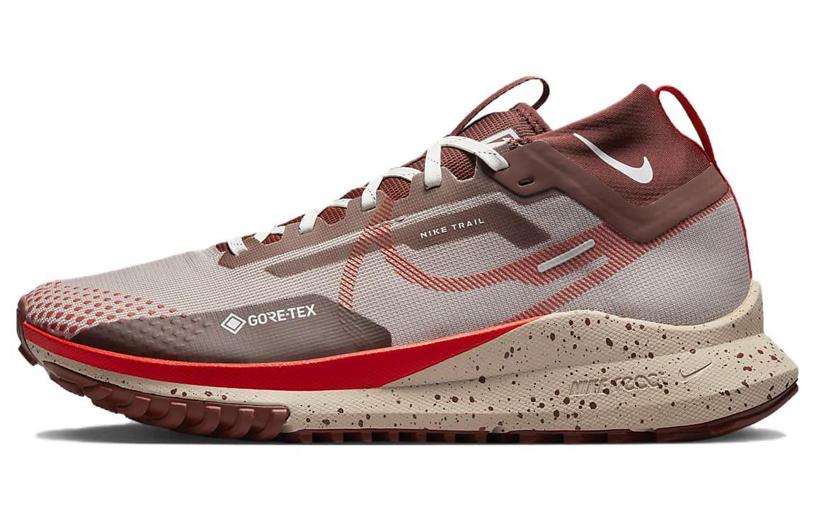 Кроссовки Nike React Pegasus Trail 4 Gore-Tex с низкой посадкой, темно-серые, пикантные, красные - DJ7926-200