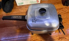 Vintage Magic Maid Series 838 Silver Electric Automatic Sauce Pan Works Rare