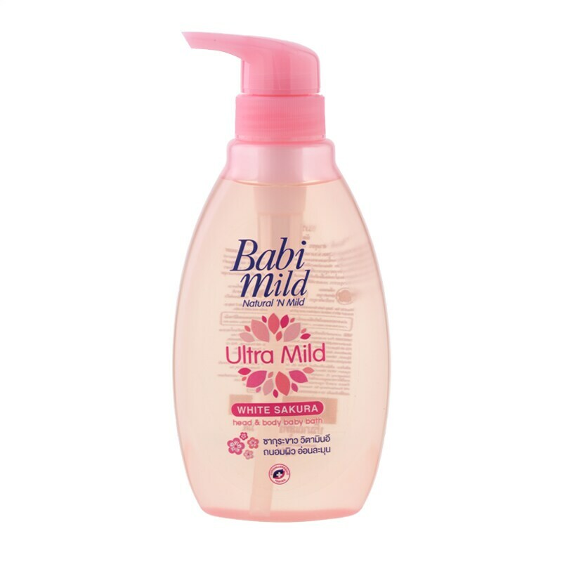 Babi Mild babies Shampoo and Shower Cream Ultra Mild White Sakura
