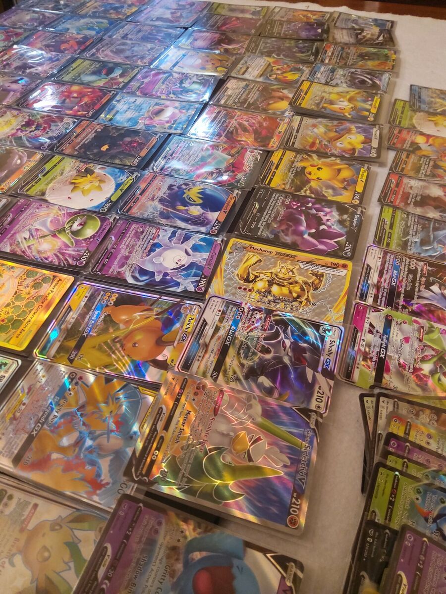 Pokémon TCG Official 100 Cards- GX EX VMAX Full Arts V Holo Pokémon TCG Official 100 Cards- GX EX VMAX Full Arts V Holo