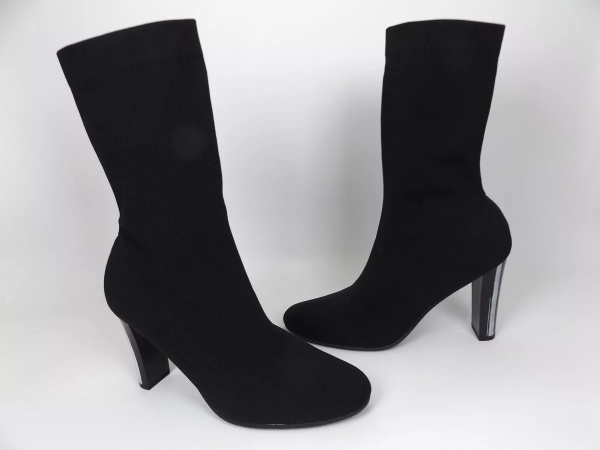 Circus by Sam Edelman Joy Womens Black Textile Boots Heel SZ 9.5 M