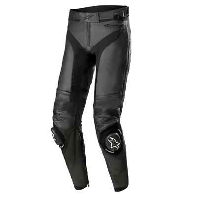 Alpinestars Missile V3 Men Leather Motorcycle Racing Pants Black Short EU 54