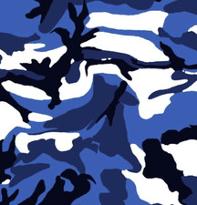 INDY NFL Team Colors Camo | N0 Logo | 4 Way stretch SPANDEX 36"x60" | USA MADE