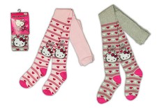 Kinder Strumpfhose HELLO KITTY 104/110  Katze Mädchen rosa grau Herzen