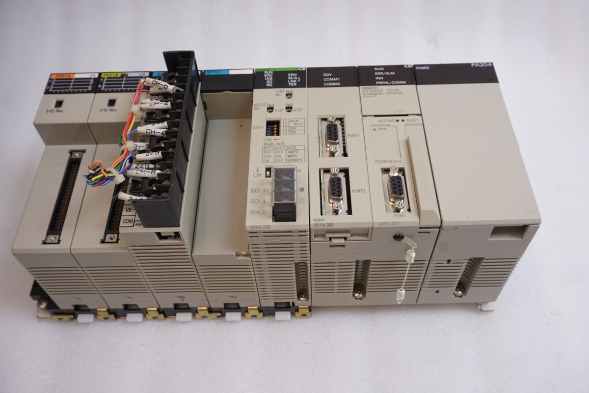 OMRON PLC SET CS1G-CPU44-EV1[CS1W-SCB21],PA204,CLK21,SP001,AD003