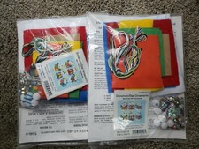  2 New Design Works kits 6 Snowman Christmas Felt Sequin Ornaments 5346-6