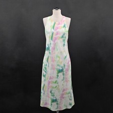 AMANDA UPRICHARD Tie Dye Dress Size M Pasadena Print Sleeveless Racerback Midi