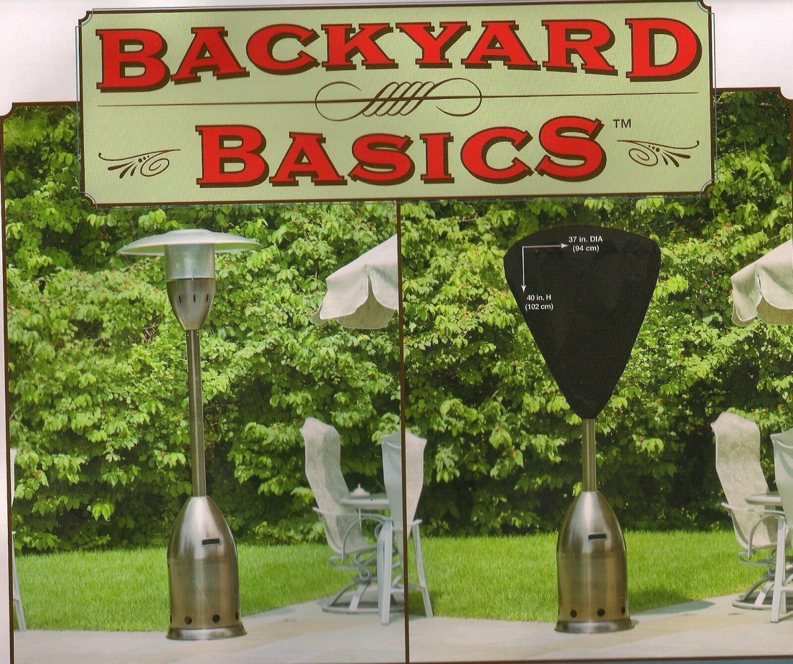 Patio Heater Cover 37 X 40 Backyard Basics Outdoor Equipment 0721088 eBay