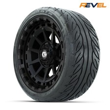 Set Of 4 Gtw 15 Barricade Black Golf Cart Wheels W 21540r15 Fusion Gtr Tires Set Of 4 Gtw 15 Barricade Black Golf Cart Wheels W 21540r15 Fusion Gtr Tires