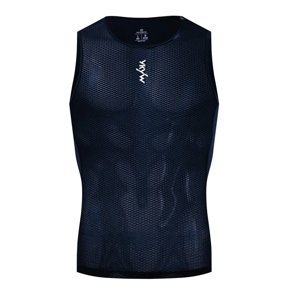 YKYWBIKE Mens Cycling Base Layer  Bike Under Shirt  Sleeveless  Mesh Top MTB Ves - Image 3 of 4