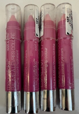4 X Wet n Wild Megaslicks Balm Stain, Moisturizing Lip Color,127 A