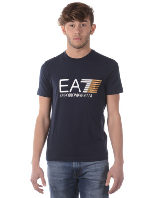 Emporio Armani EA7 T-Shirt Sweatshirt Man Blue 3ZPT62PJ03Z 1554 Sz L MAKE OFFER