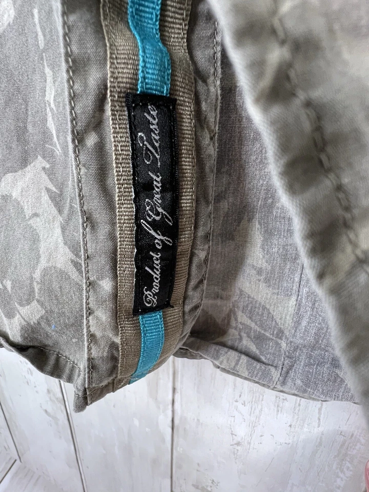 Vintage CAVI Men's 3XL Camo Button Down Short Sleeve Green Tan Pockets - Image 4 of 4