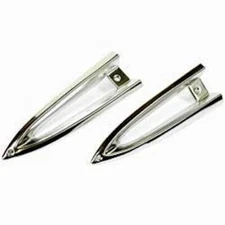 Parking Lamp Bezels, Pair, 1959 Chevrolet Impala, Biscayne, Bel Air, El Camino