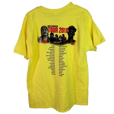 Post Malone Beerbongs & Bentleys 21 Savage T Shirt Size Large RAP MUSIC Tour