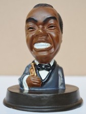 BUSTE de Louis ARMSTRONG sur socle / H: 11 cm