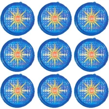 Solar Sun Rings Pool Cover | Sunburst Design | 5' x 5' | SSR-SB-02 (9 Pack)
