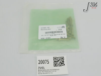 ユウ 20075 APPLIED MATERIALS SCREW SKT HD 10-24X1.SST (LOT OF 12) (NEW