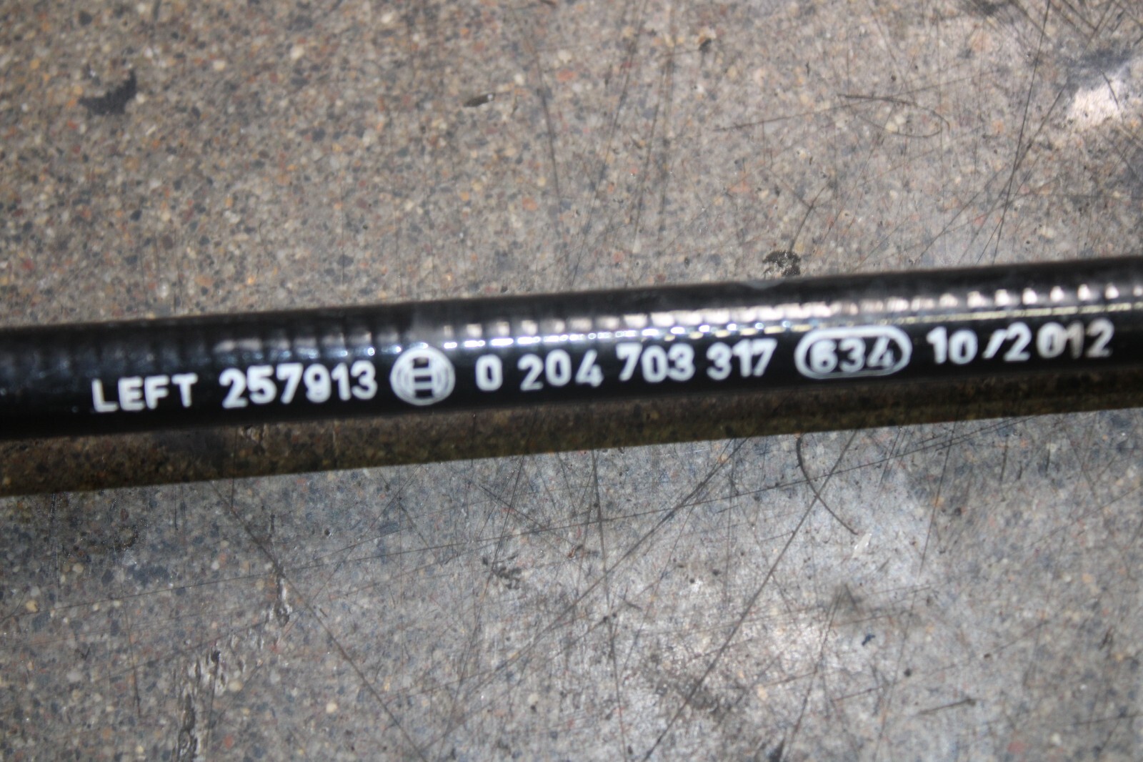 Ferrari 458 Italia, Spider, LH, Left, E-Brake Cable, Used, P/N 257913