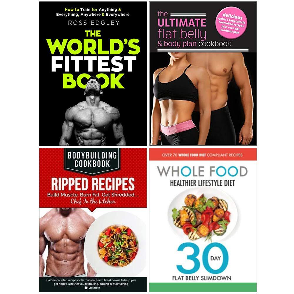 Worlds Fittest Book, Ripped ,Ultimate Flat ,Healthier 4 Books Collection Set