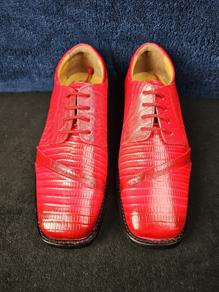 Liberty Since 1954 Chester Shoe Size 7 Red Leather Alligator Style